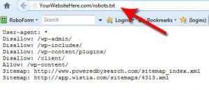 robots txt pour Google