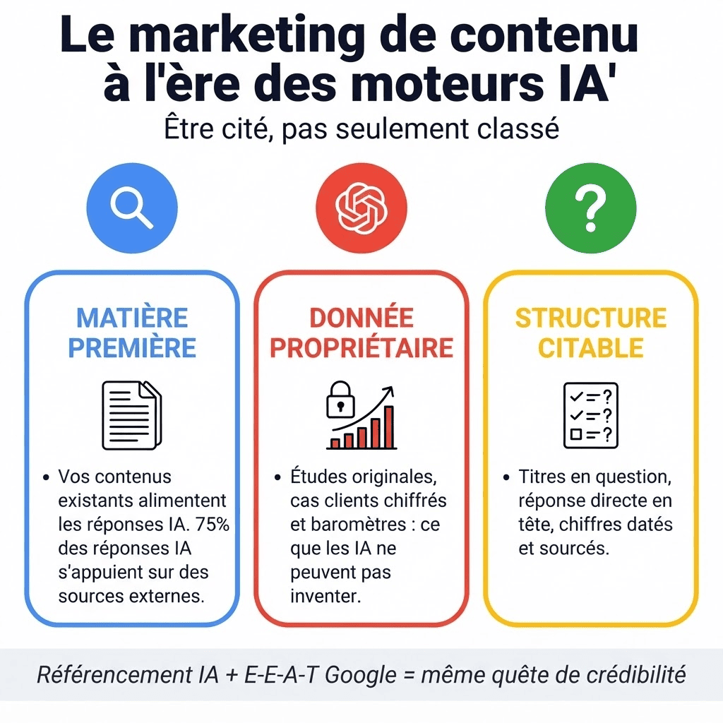 marketing de contenu et moteurs IA