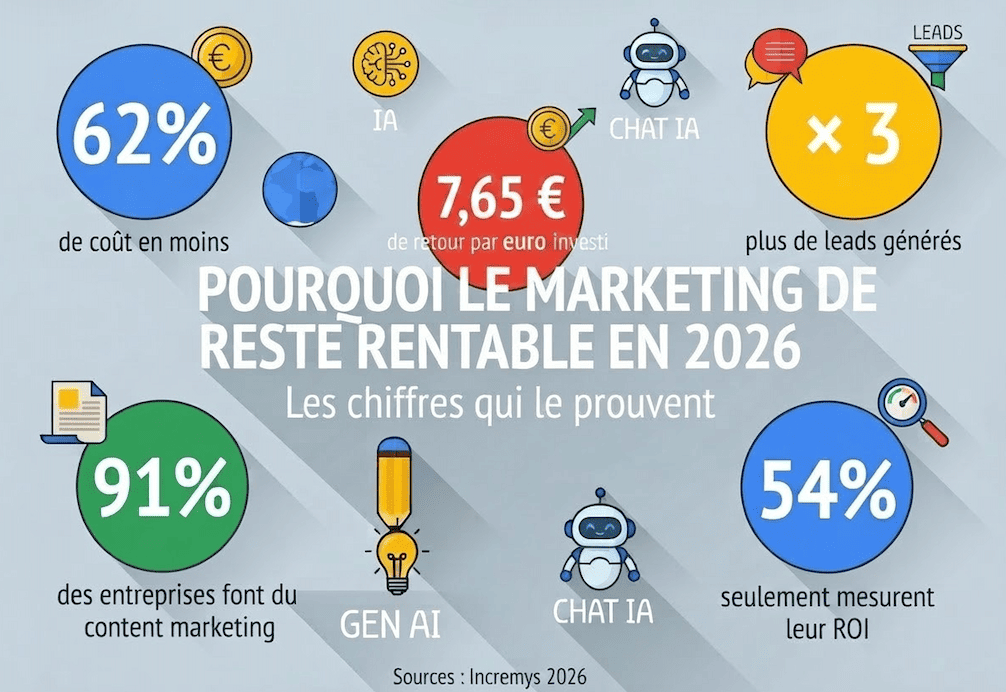 marketing de contenu rentable statistiques