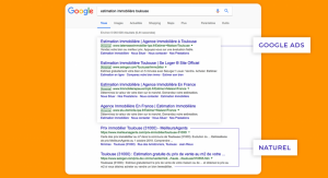 Référencement organique google