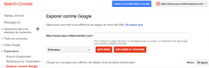 Search console de Google