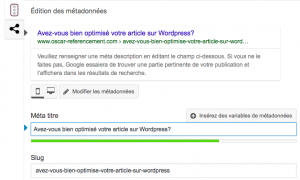 Optimisation permalien URL WordPress