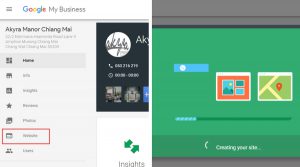 création d'un site via Google Mybusiness