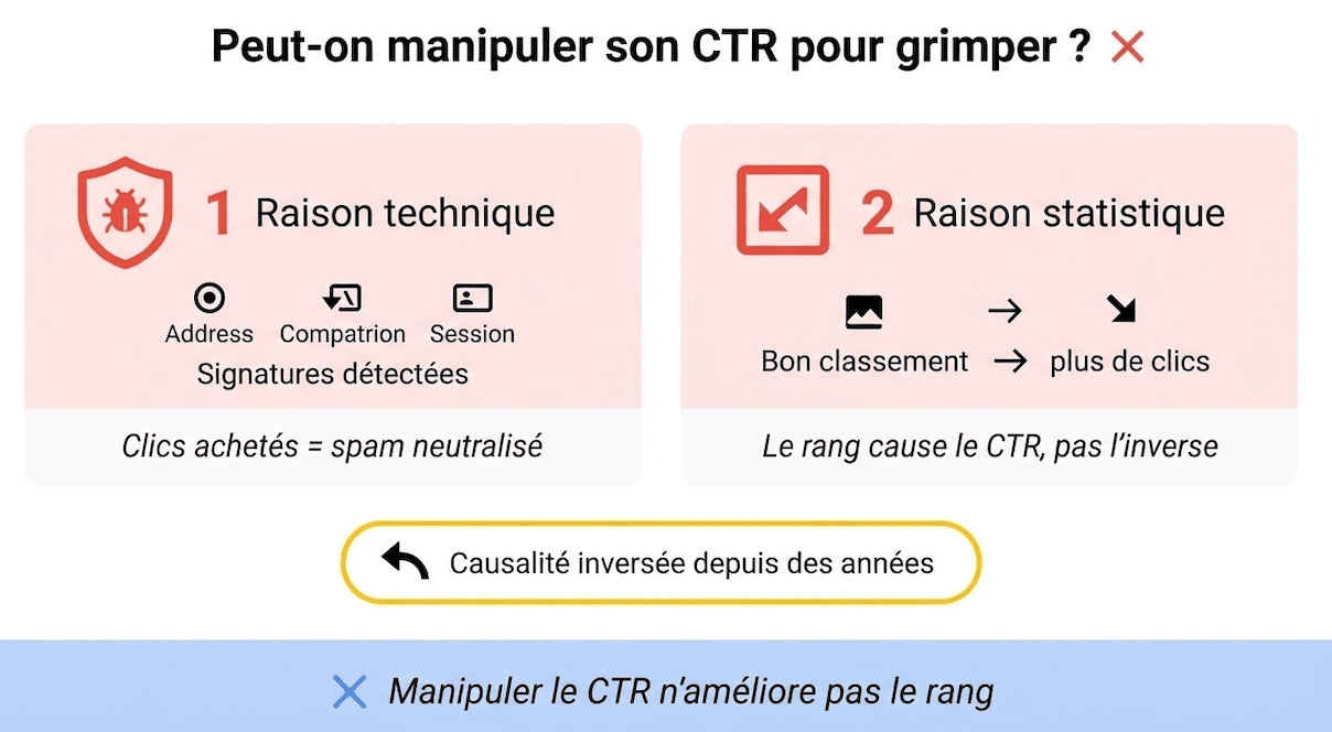 manipuler son CTR pour améliorer son classement