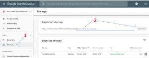 soumettre sitemap à google search console