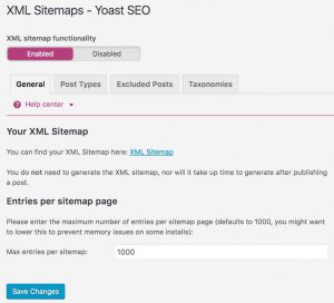 yoast sitemap wordpress seo