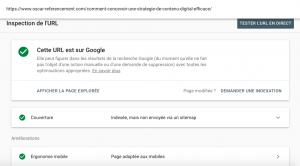 URL search console