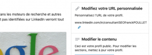 optimiser URL profile Linkedin