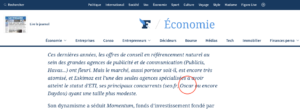 Figaro économie Oscar référencement