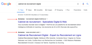 Google Ads annonces payantes