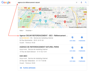 Google map - référencement local