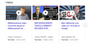 Référencement vidéo youtube