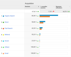 Trafic organique SEO