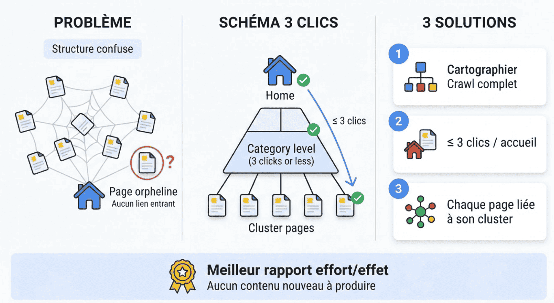 pages orphelines dans une structure confuse