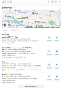 referencement google map - SEO local
