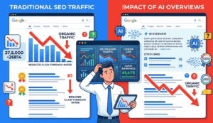chute de trafic malgré un bon positionnement SEO