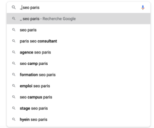 recherche mot cle moteur de recherche google