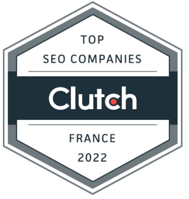 Clutch salue Oscars référencement en tant que meilleure agence de référencement en France pour 2022