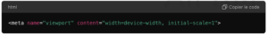 code balise meta viewport