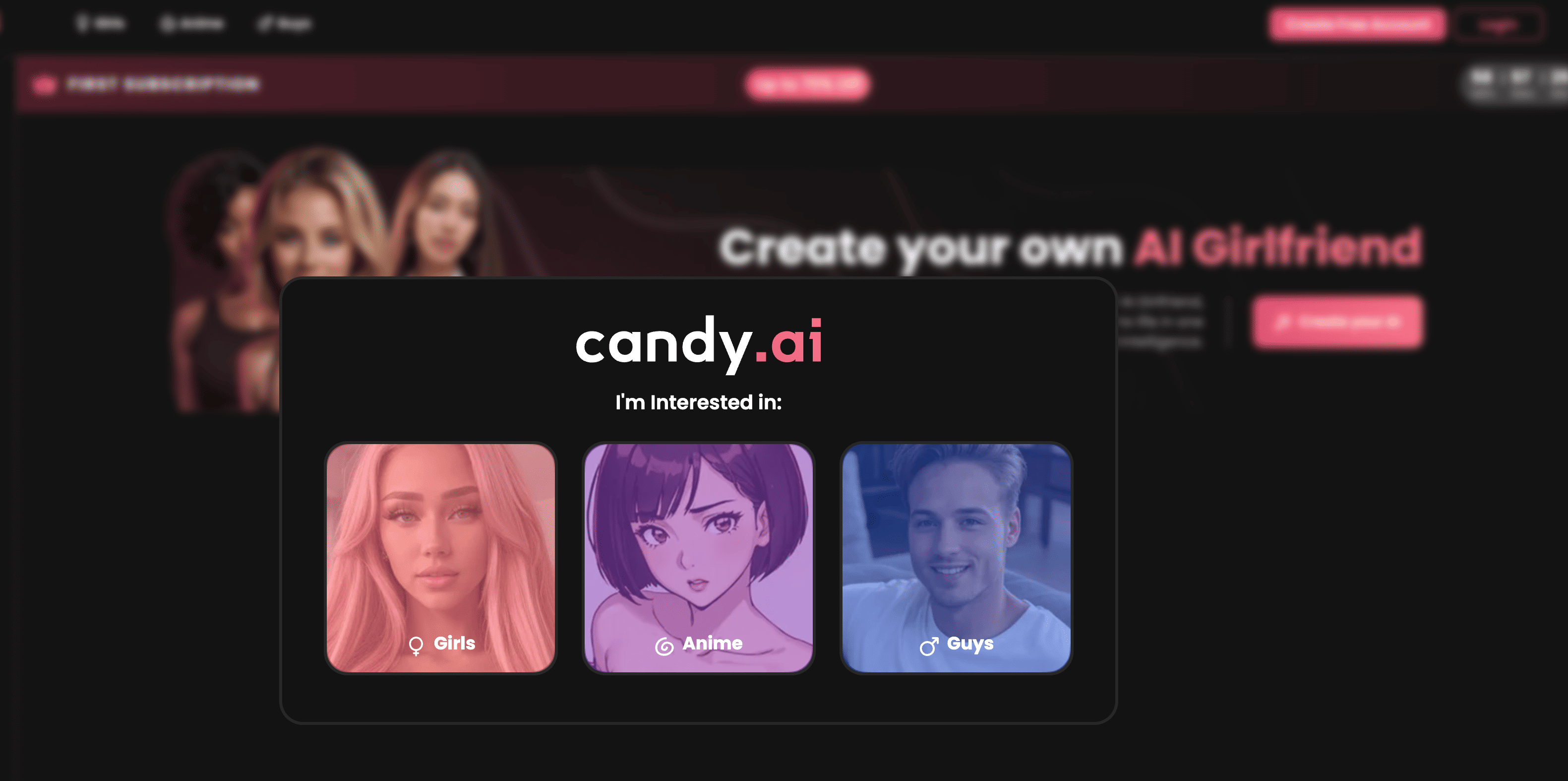 Application IA - Candy AI compagnons virtuels à intelligence adaptative