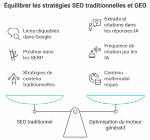 Référencement GEO vs SEO