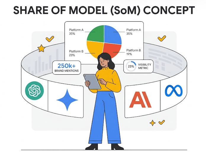 Share of Model (SoM) : Définition, Calcul et Stratégie SEO IA
