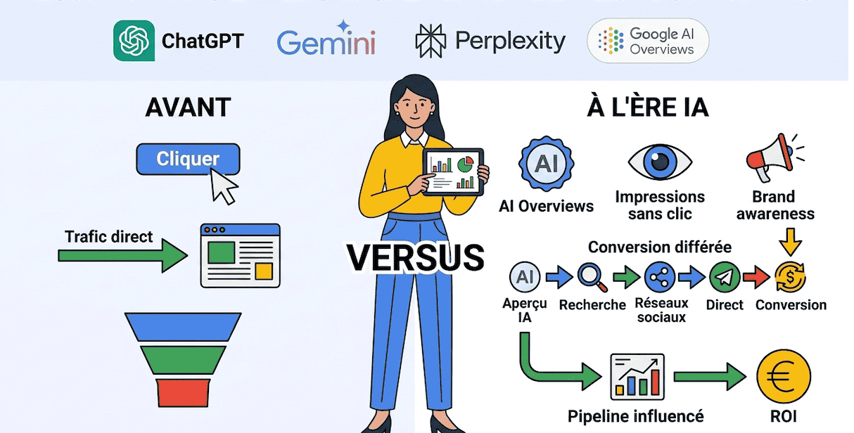 Comment mesurer la visibilité sans clic et le ROI réel du SEO à l'ère des AI Overviews